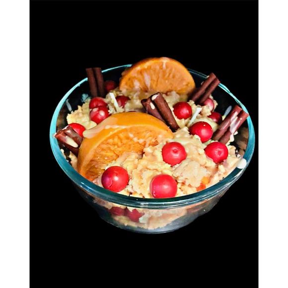 Handmade Country Christmas AWESOME Scented Food-Like Fruit & Spice Candle - Picture 2 of 5